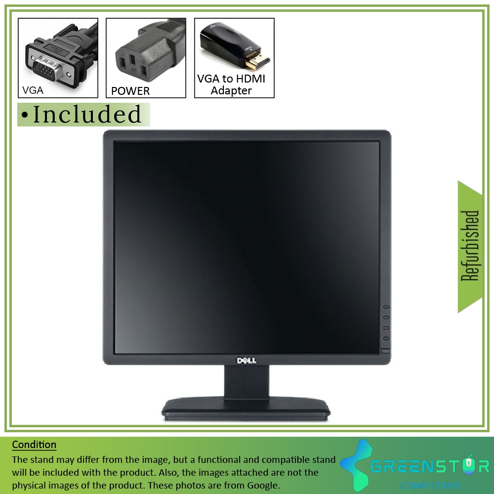  Refurbished(Good) - Dell E1913 19" Widescreen 1440x900 HD LED Backlight LCD TN Monitor
